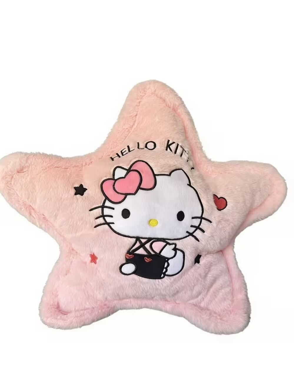 #6799 Hello Kitty Throw, furry Embroidered Pillow